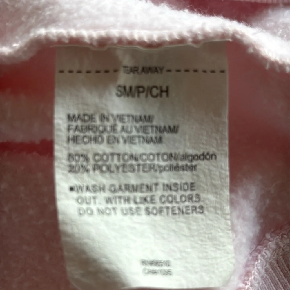 Women’s Cropped Under Armour Sweatshirt Light Pink Size Small - Picture 4 of 4